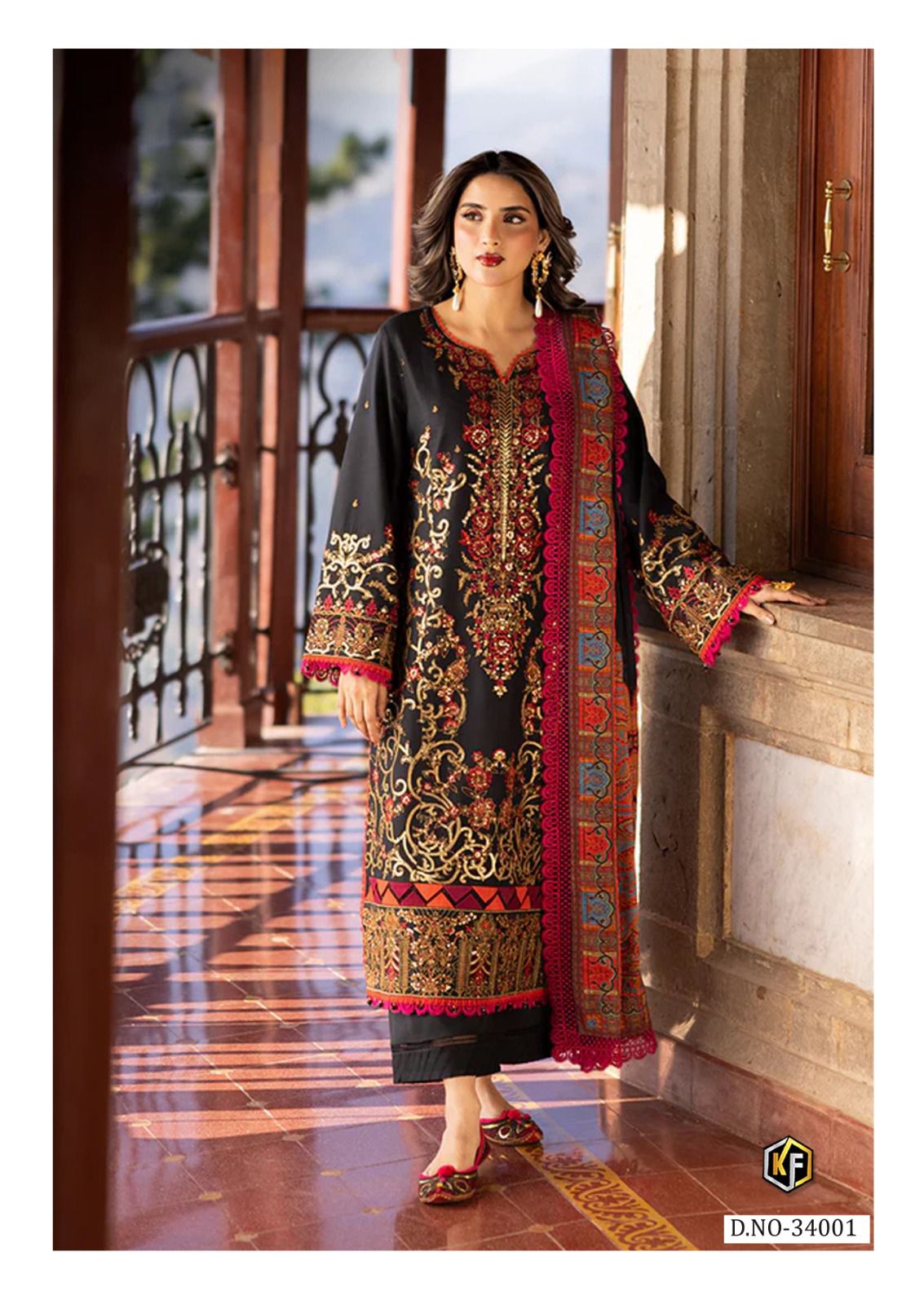 white christmas dresses Maria B. MPrint Cambric Cotton Collection – Hadiz outfit